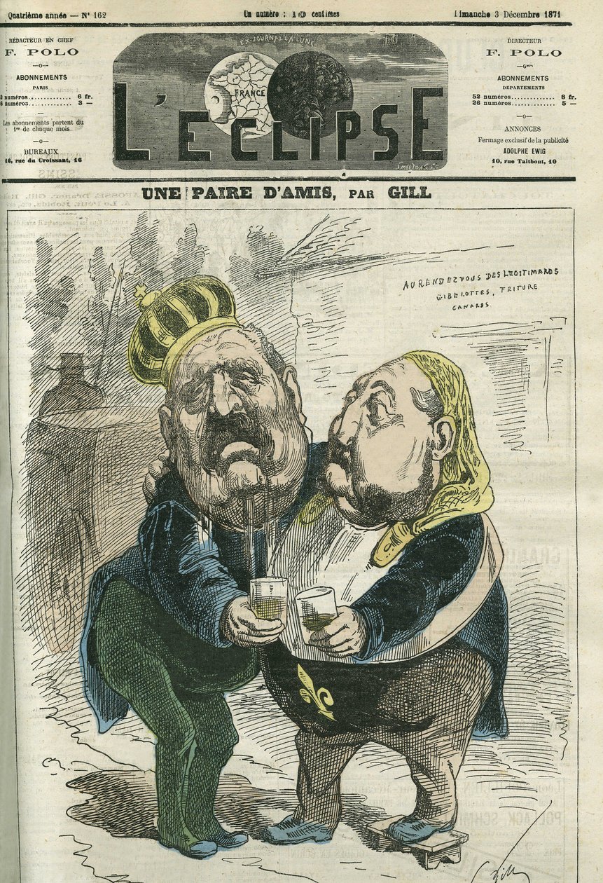Ystäväpari, Hippolyte de Villemessant (1812-1879), Figaron johtaja ja prinssi Philippe d