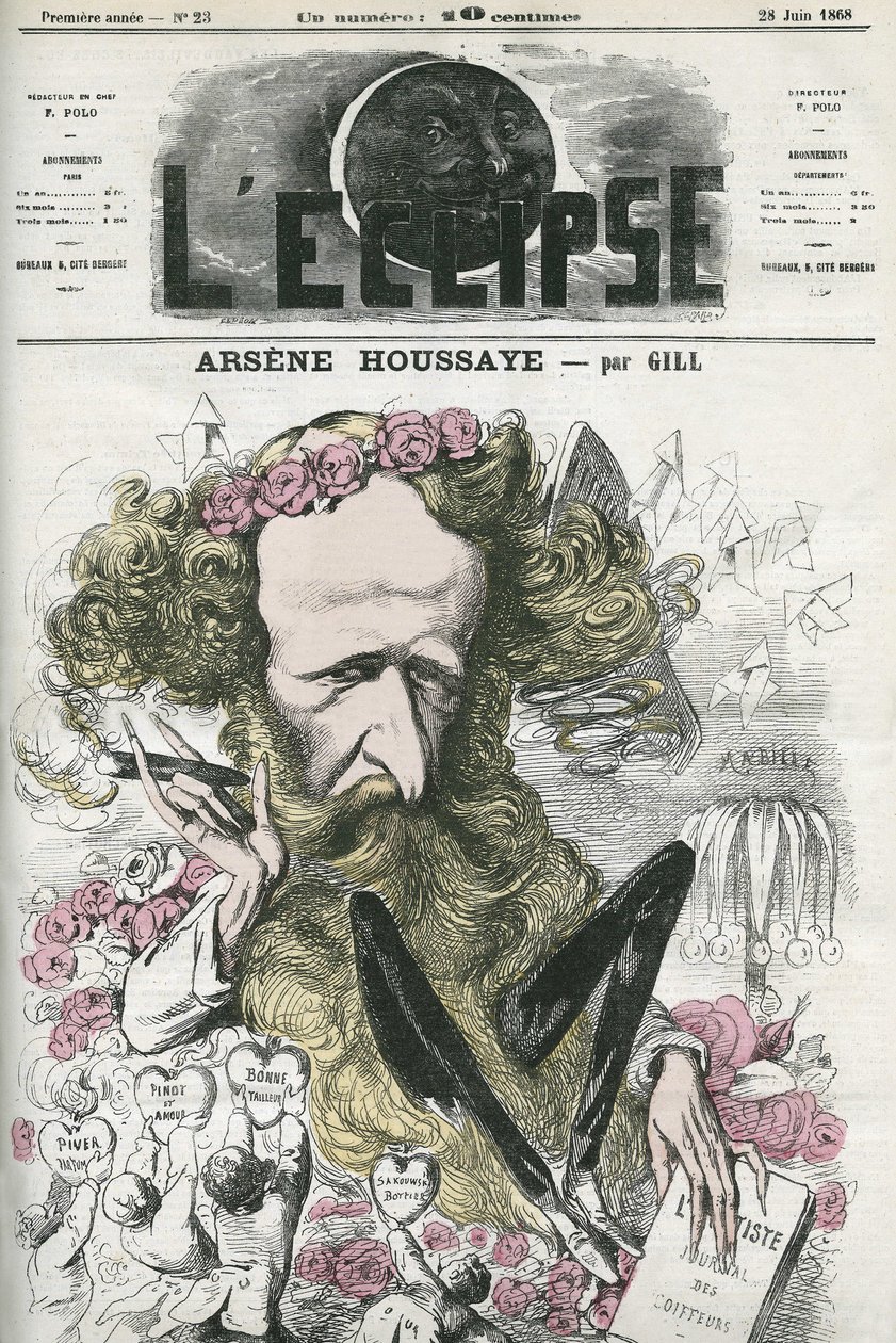 Arsene Housset dit Houssaye (1815-1896), ranskalainen kirjailija. Kansi "" L