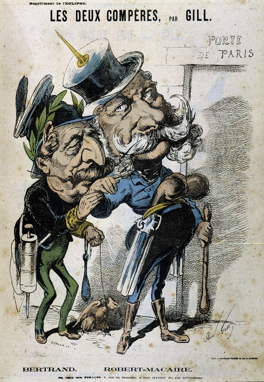 Sarjakuva Napoleon III:sta ja Bismarckista - Gill, elokuvassa "" L