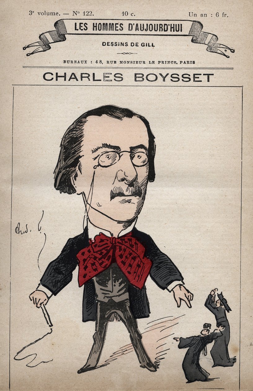Sarjakuva Charles Boyssetista (1817-1901) (juristi ja republikaanien edustaja) Les Hommes d