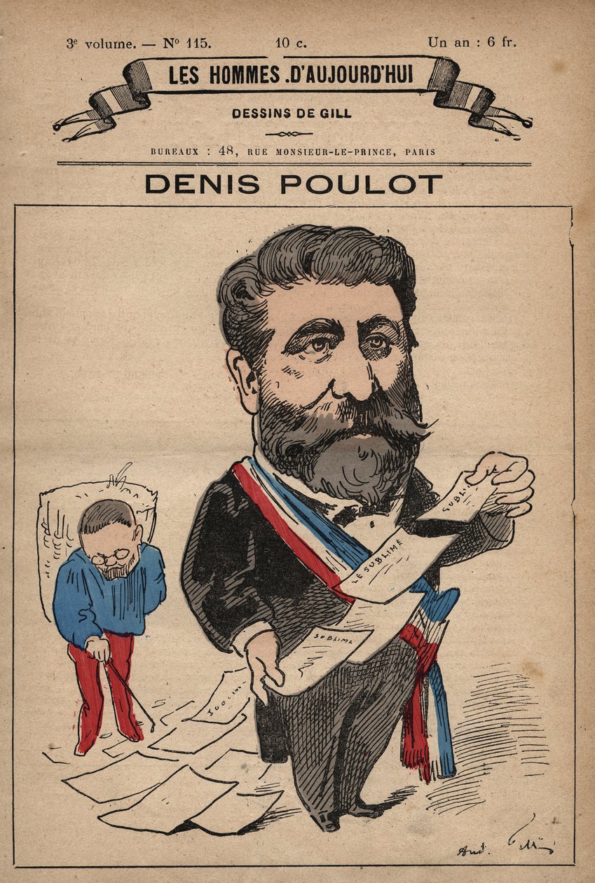Sarjakuva Denis Poulotista 1832-1905 Les Hommes d