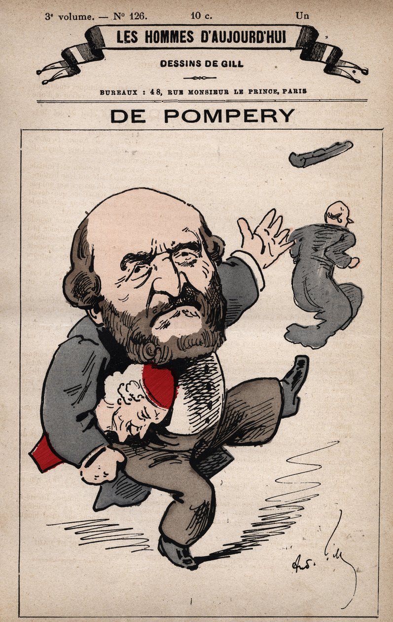 Sarjakuva Edouard de Pomperysta 1812-1895 Les Hommes d