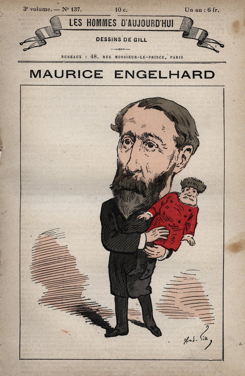 Sarjakuva Maurice Engelhardtista 1819-1891 Les Hommes d
