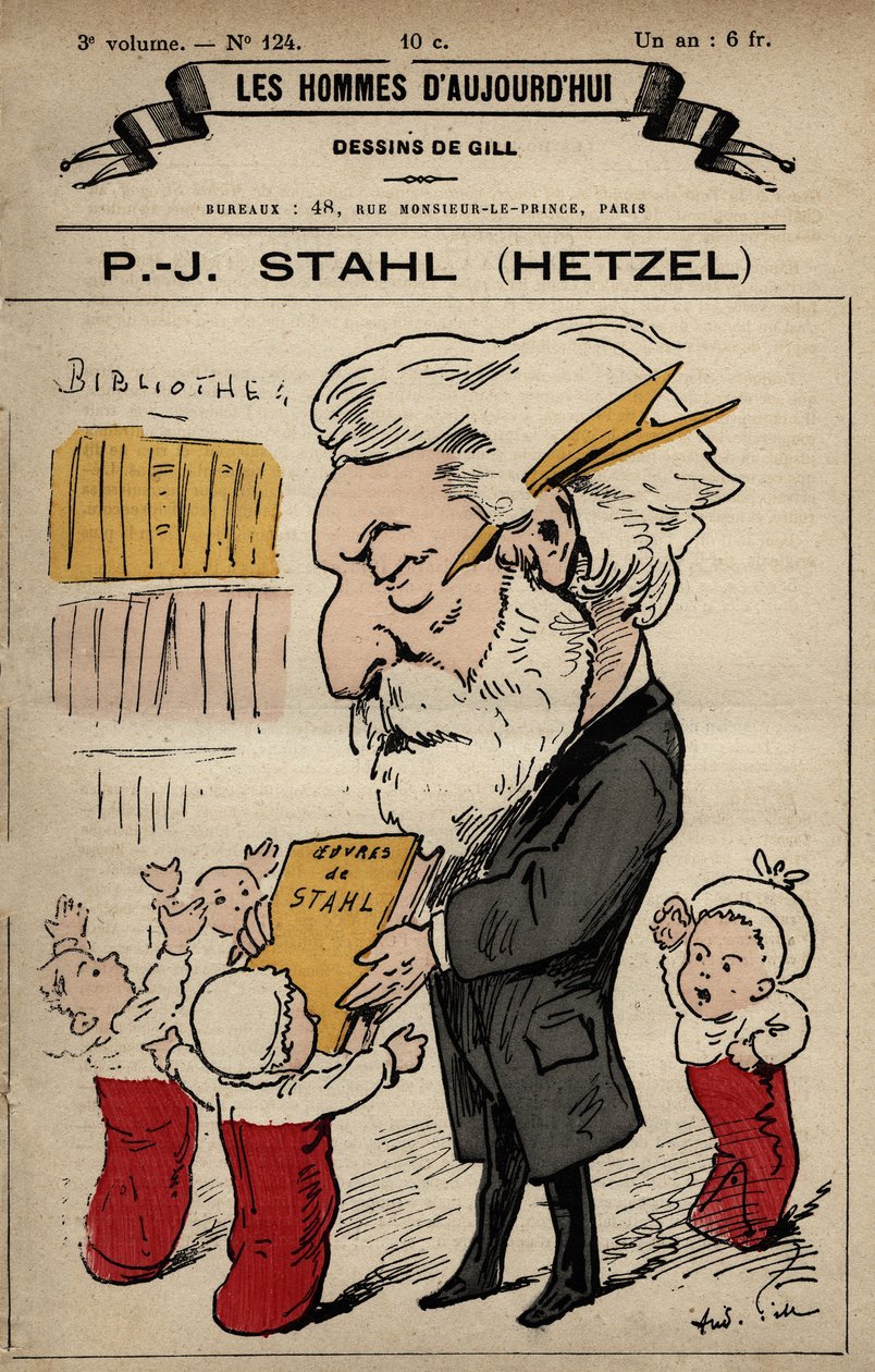 Sarjakuva Pierre Jules Hetzelistä Les Hommes d