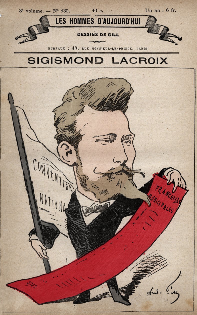 Sarjakuva Sigismond Lacroixista (Zygmunt Krzyzanowski) 1845-1909 elokuvasta "Les Hommes d