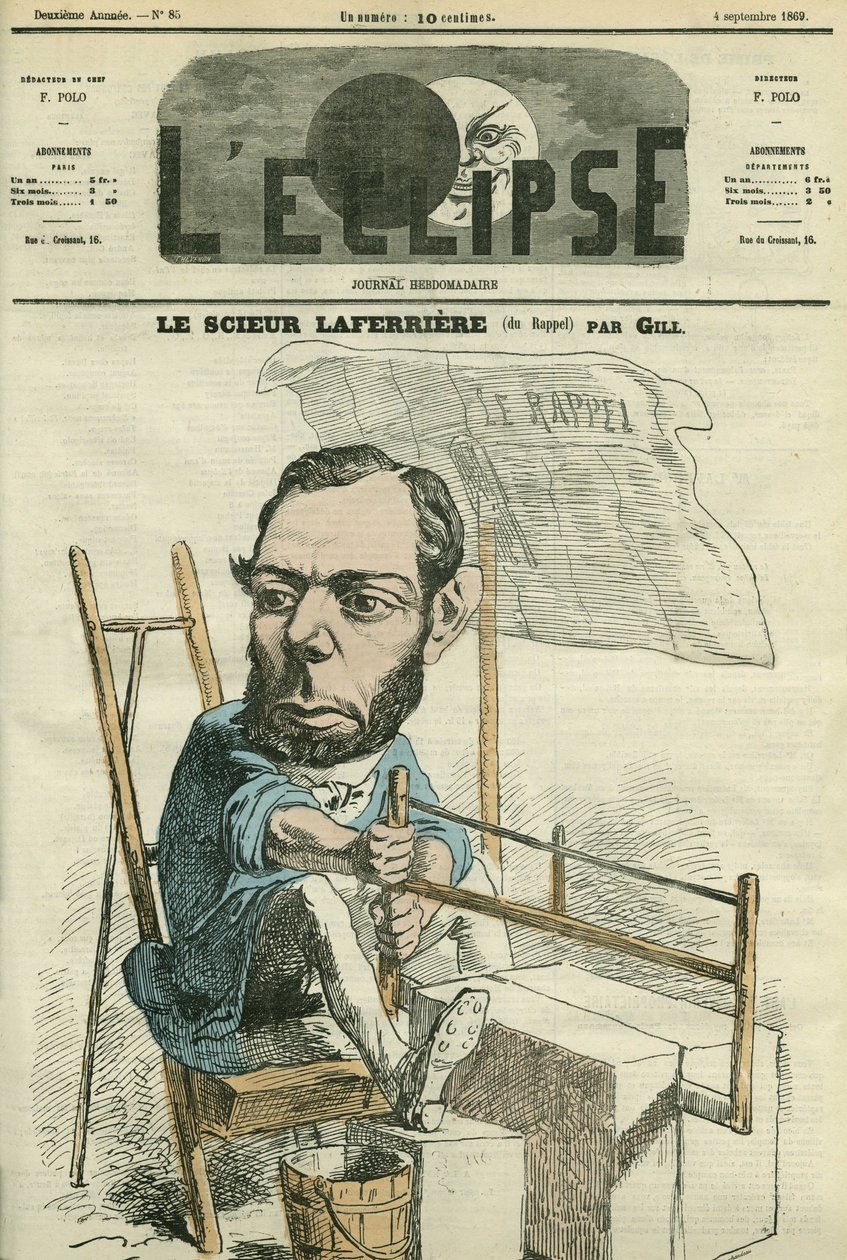 Edouard Lafferiere (1841-1901), ranskalainen tuomari ja poliitikko. Kansi "" L