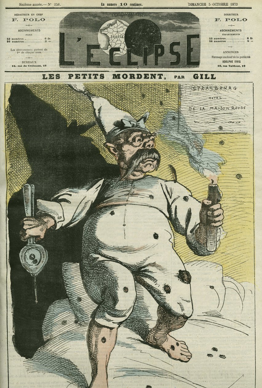 Pienet purevat, Preussin kuninkaan ja Saksan keisarin William I:n (1797-1888) karikatyyri. Kansi "" L