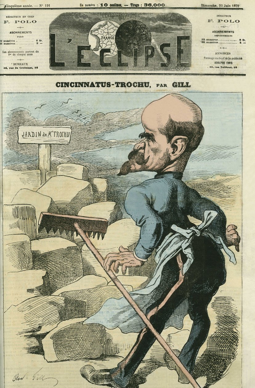 Louis-Jules Trochu (1815-1896), ranskalainen kenraali ja poliitikko. Kansi "" L