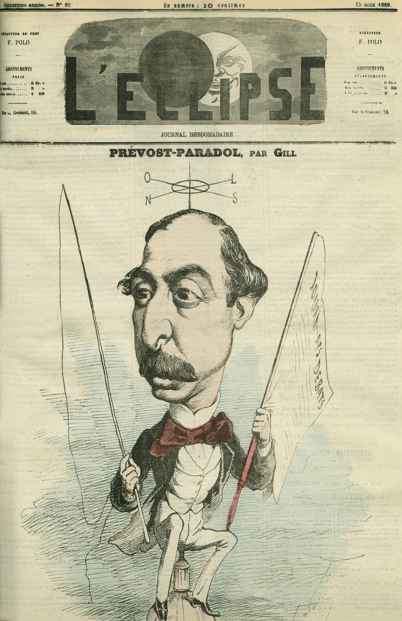 Lucien Anatole Prevost-Paradol (Prevost Paradol) (1829-1870), ranskalainen kirjallisuuskriitikko. Kansi "" L