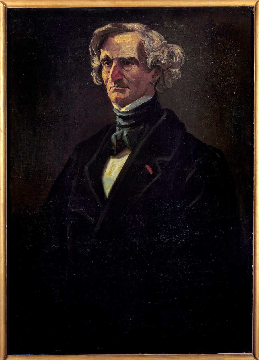 Hector Berliozin (1803-1869), ranskalaisen säveltäjän muotokuva. Andre Gillin (1840-1885) maalaus tekijältä Andre Gill