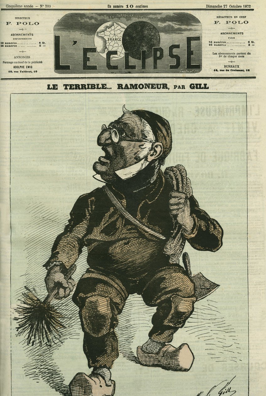 Kauhea savupiippu, Adolphe Thiers (1797-1877), ranskalainen historioitsija ja valtiomies. Kansi "" L