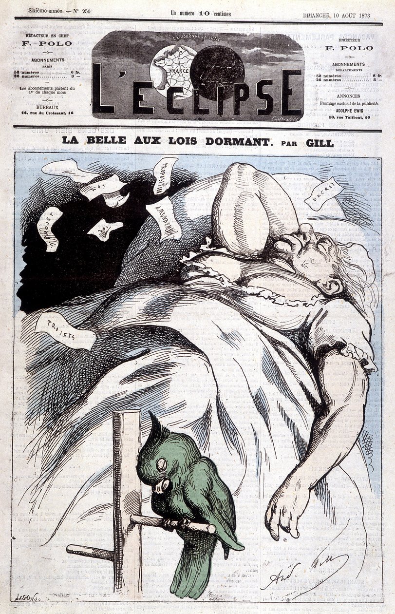 Victoria-karikatyyri elokuvassa "" Sleeping Beauty"" - kirjoittanut Gill, elokuvassa "" L