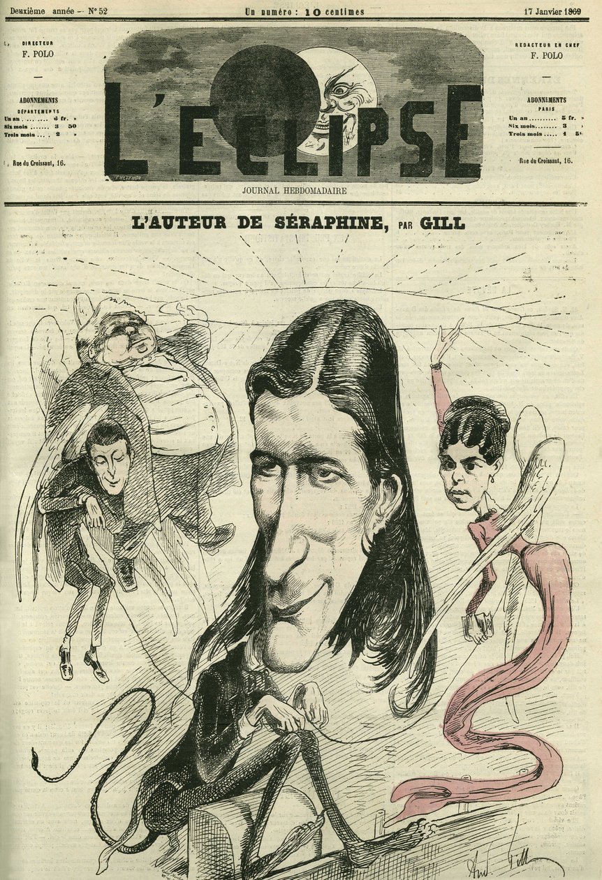 Victorien Sardou (1831-1908), ranskalainen näytelmäkirjailija. Kansi "" L