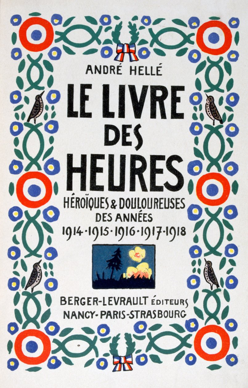 The Book of Hours -lehden etusivu, 1919 tekijältä Andre Helle