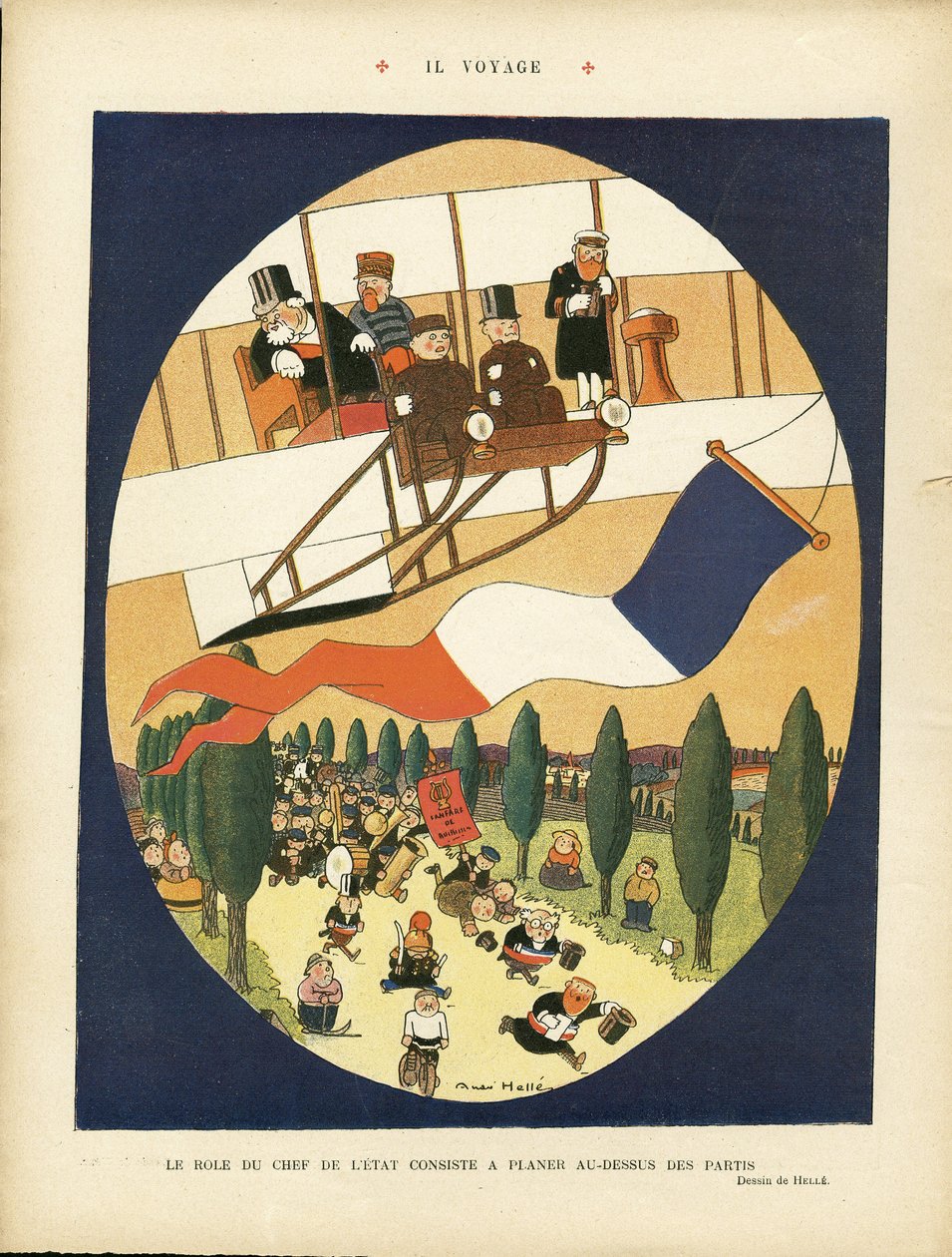 Andre Hellen (1875-1945) kuvitus Le Rire -lehdessä. tekijältä Andre Helle