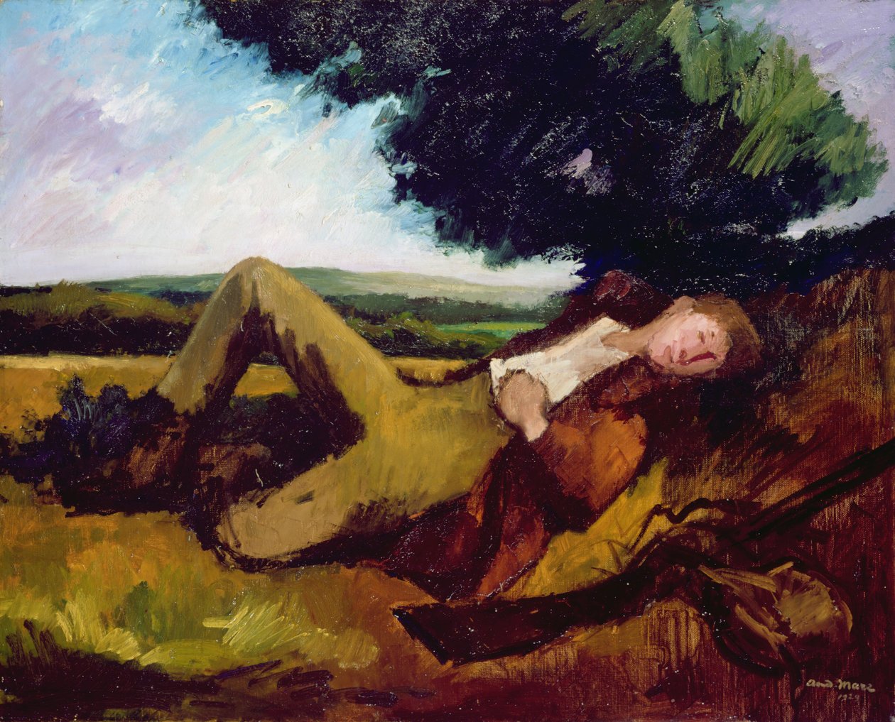The Hunters Rest tai The Sleeping Hunter, 1929 tekijältä Andre Mare