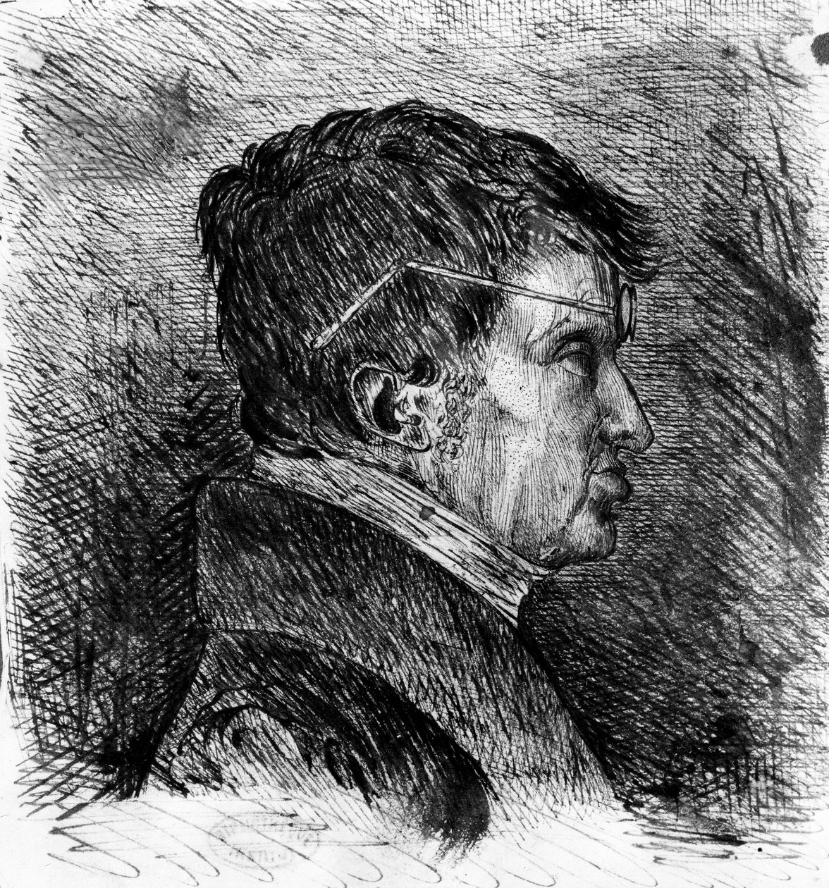 Andre Marie Amperen omakuva 19. vuosisata (kaiverrus) tekijältä Andre Marie Ampere