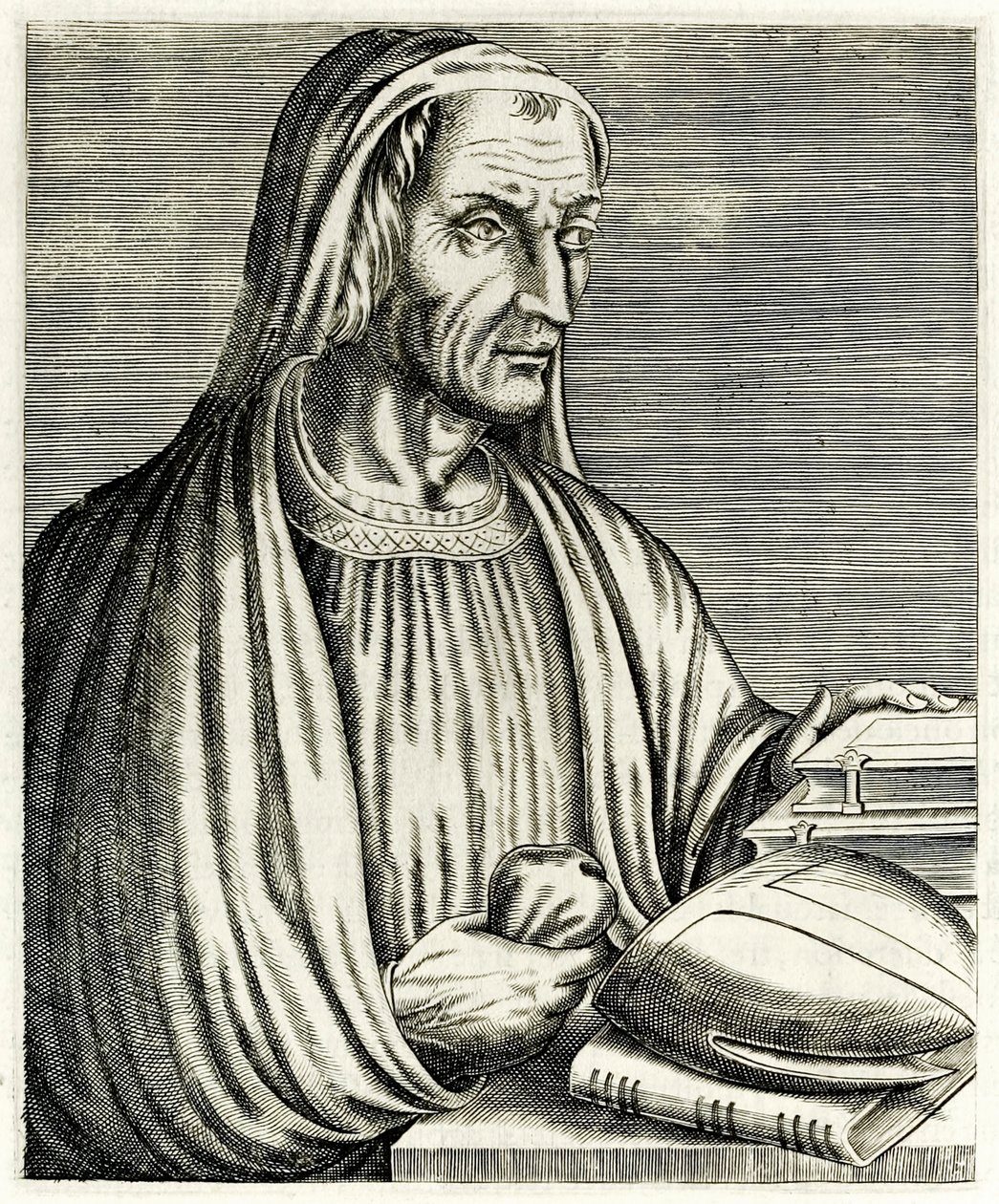Gregory of Tours ?True Portraits? André Thévet julkaisi vuonna 1594 tekijältä Andre Thevet