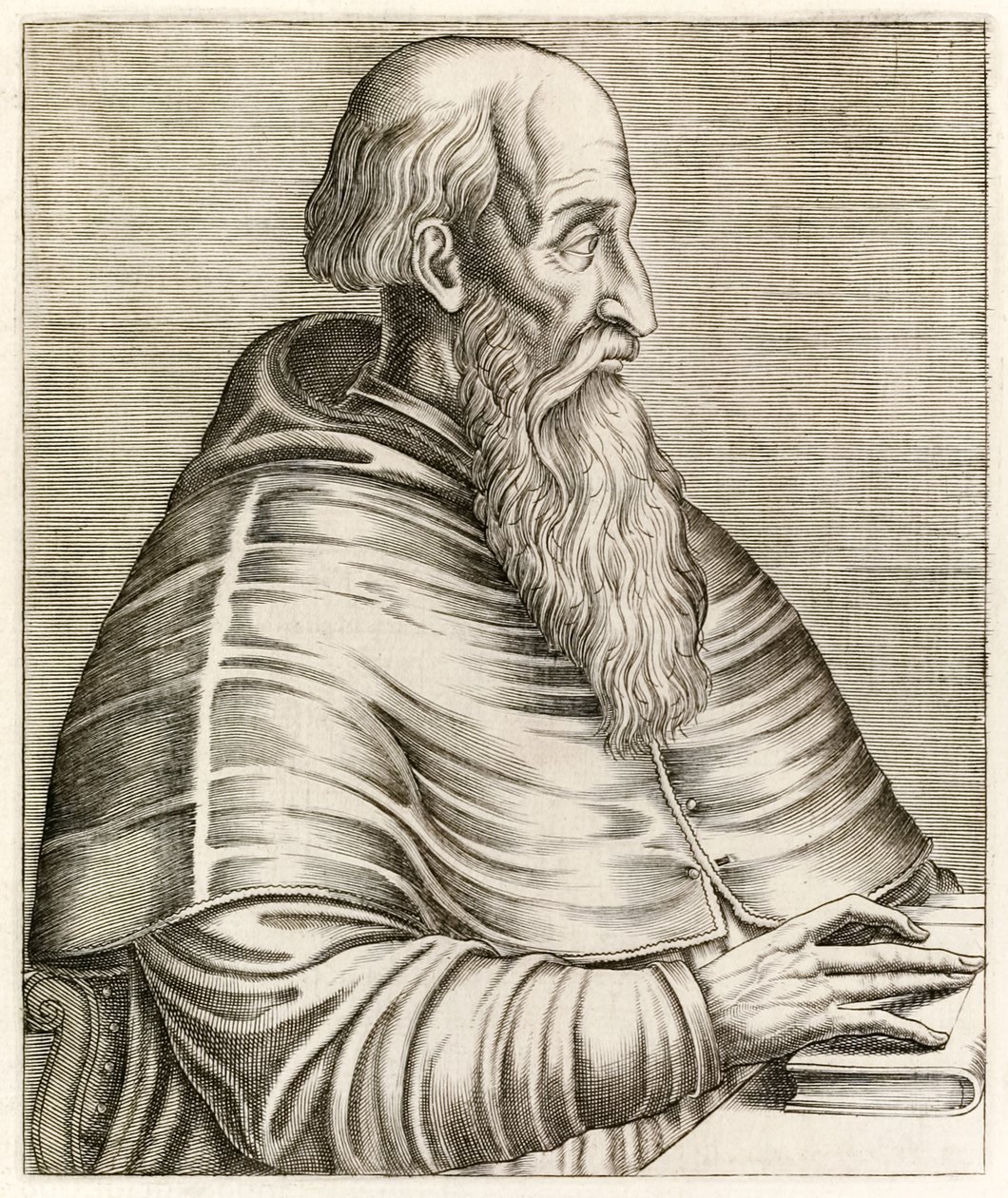 Pietro Bembo, ?True Portraits? André Thévet (1516-1590), julkaistu vuonna 1584 tekijältä Andre Thevet