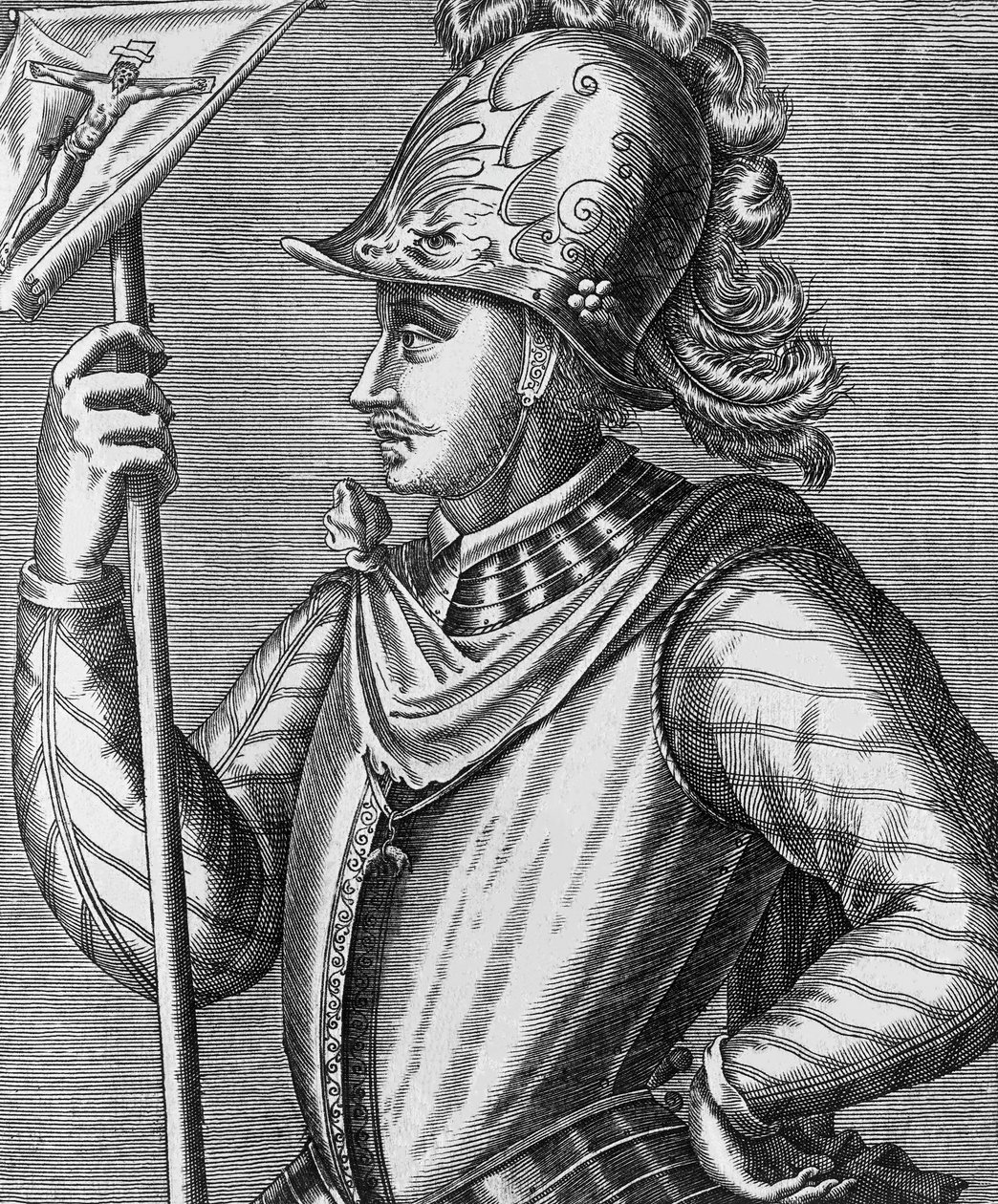 Muotokuva Don Johnista Itävallasta (1547-1578), Espanjan johtajasta, Kaarle V:n pojasta tekijältä Andre Thevet