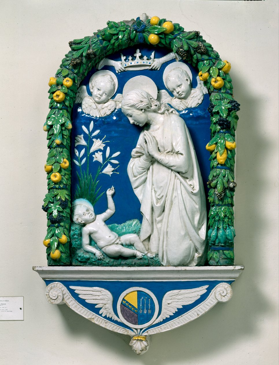 Neitsyen palvonta (Liljojen Madonna) tekijältä Andrea Della Robbia