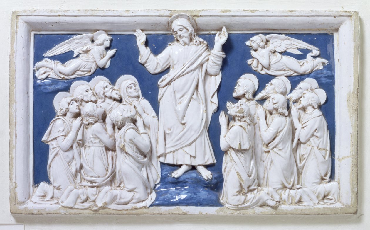 Ascension (lasitettu terrakotta) tekijältä Andrea Della Robbia