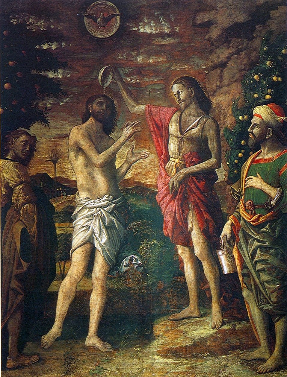 Kristuksen kaste tekijältä Andrea Mantegna