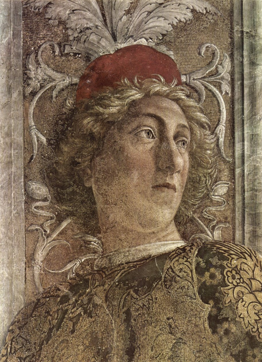 Freskenzyklus in der Camera degli Sposi im Palazzo Ducale in Mantua, Szene tekijältä Andrea Mantegna