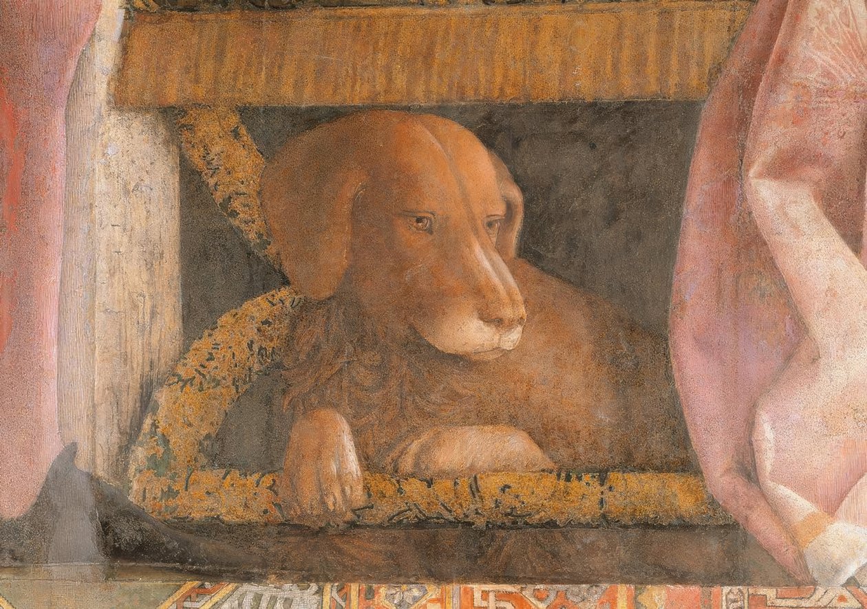 Lodovico III. Gonzaga mit Familie und Hofstaat tekijältä Andrea Mantegna