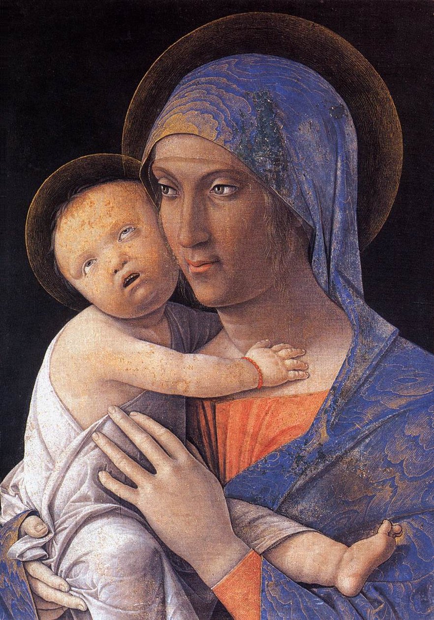 Madonna ja lapsi tekijältä Andrea Mantegna