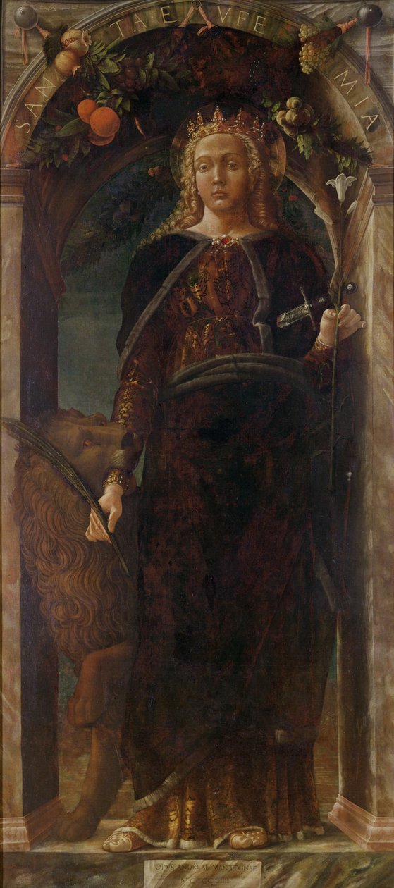 Pyhä Eufemia, 1454 tekijältä Andrea Mantegna