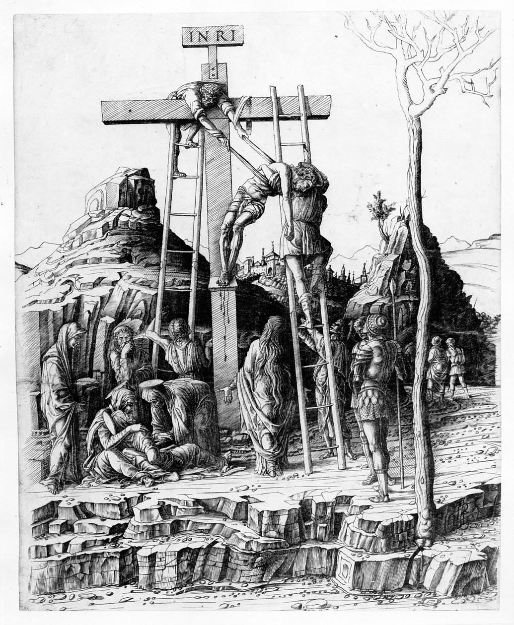 Laskeutuminen ristiltä tekijältä Andrea Mantegna