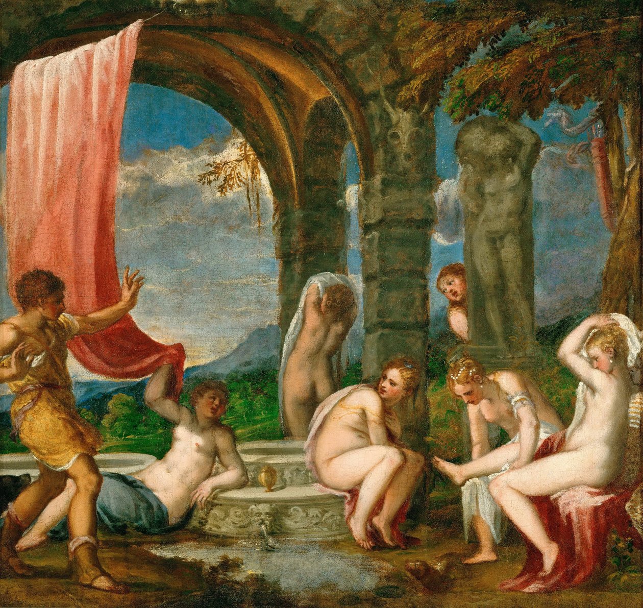 Diana ja Actaeon tekijältä Andrea Schiavone