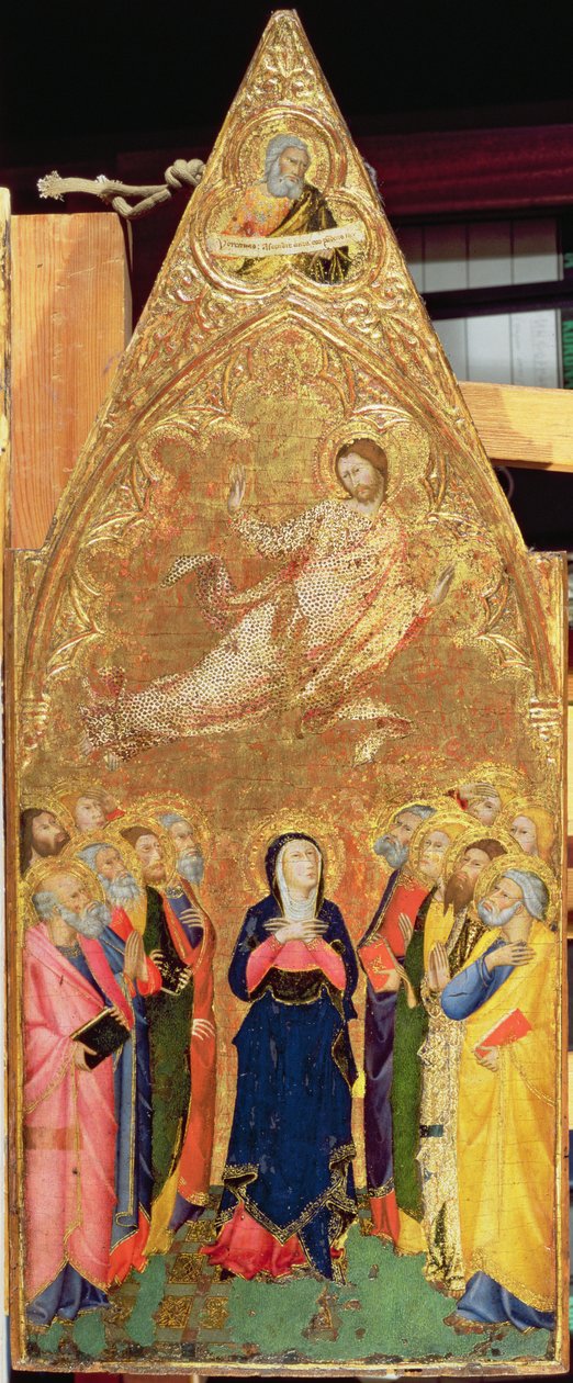 Kristuksen taivaaseenastuminen, 1355-60 (tempera paneelissa) tekijältä Andrea Vanni