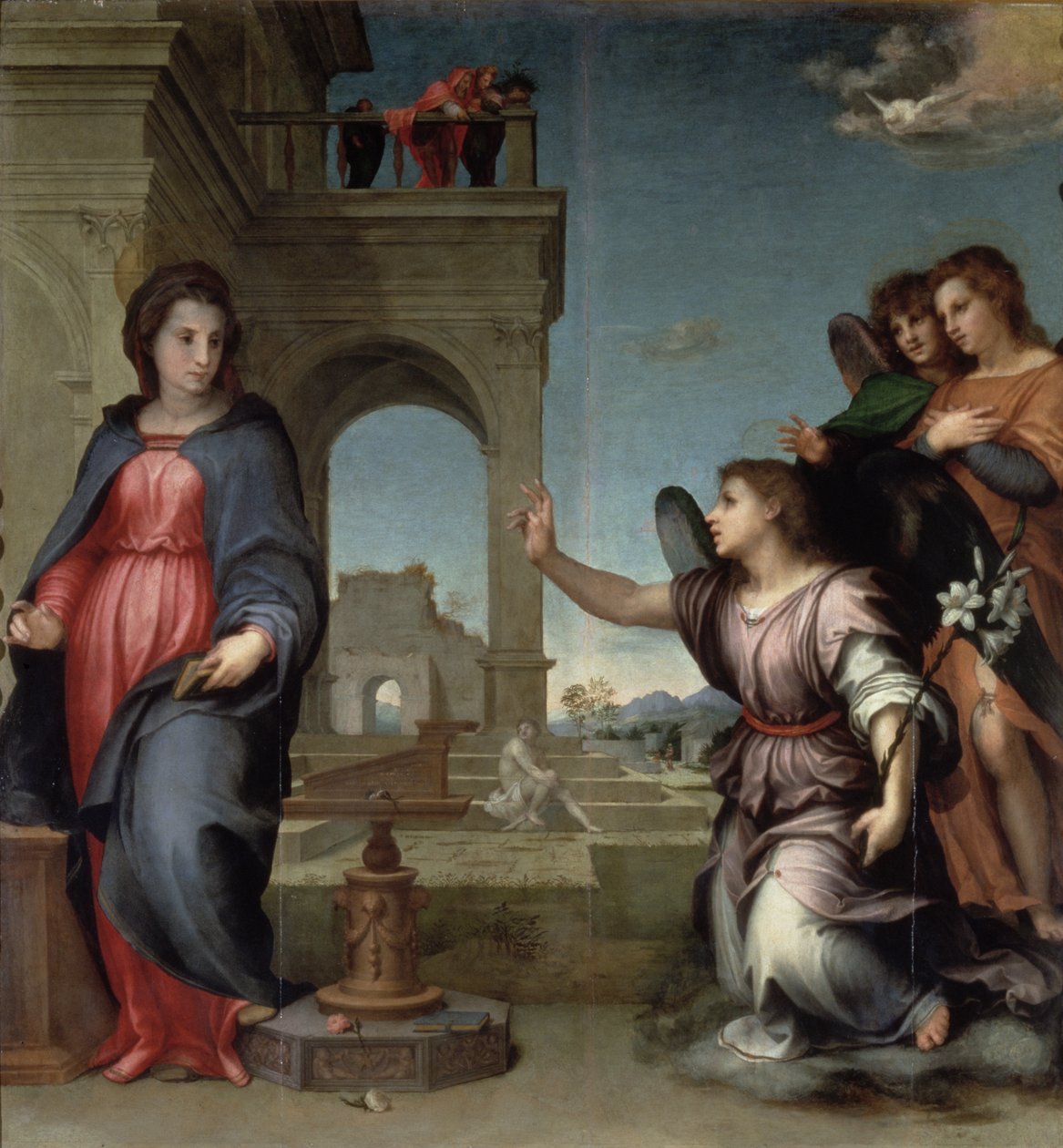 Ilmoitus, 1512 (paneeli) tekijältä Andrea del Sarto