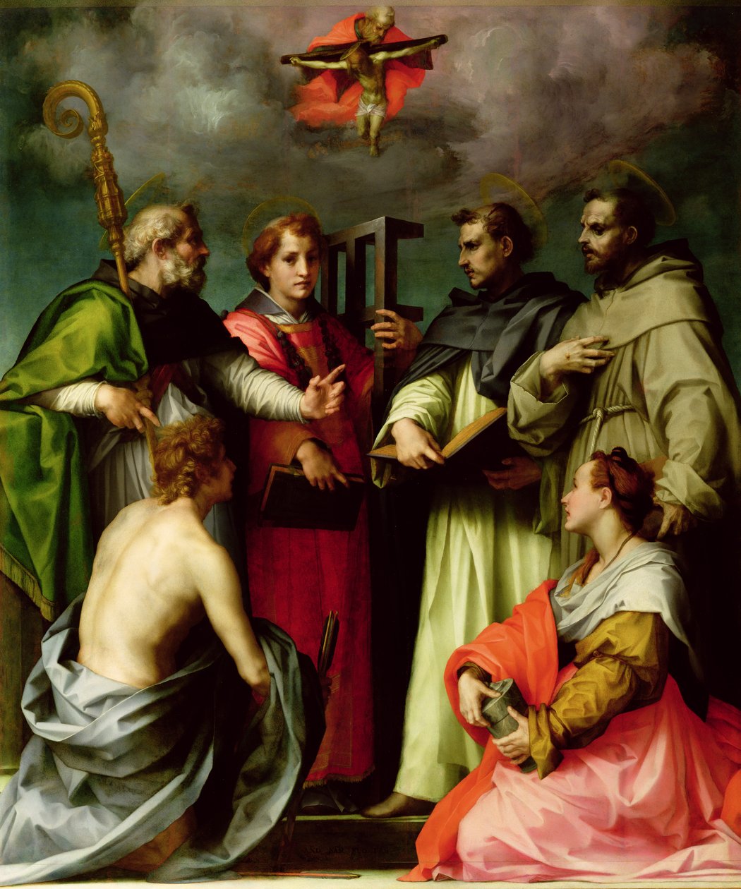 Kiista kolminaisuudesta, noin 1520 tekijältä Andrea del Sarto