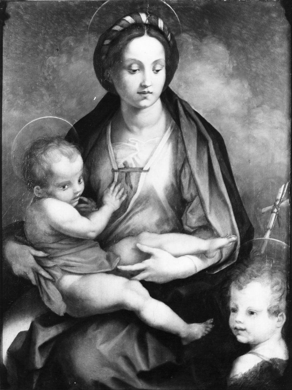Madonna ja lapsi Johanneksen kanssa tekijältä Andrea del Sarto