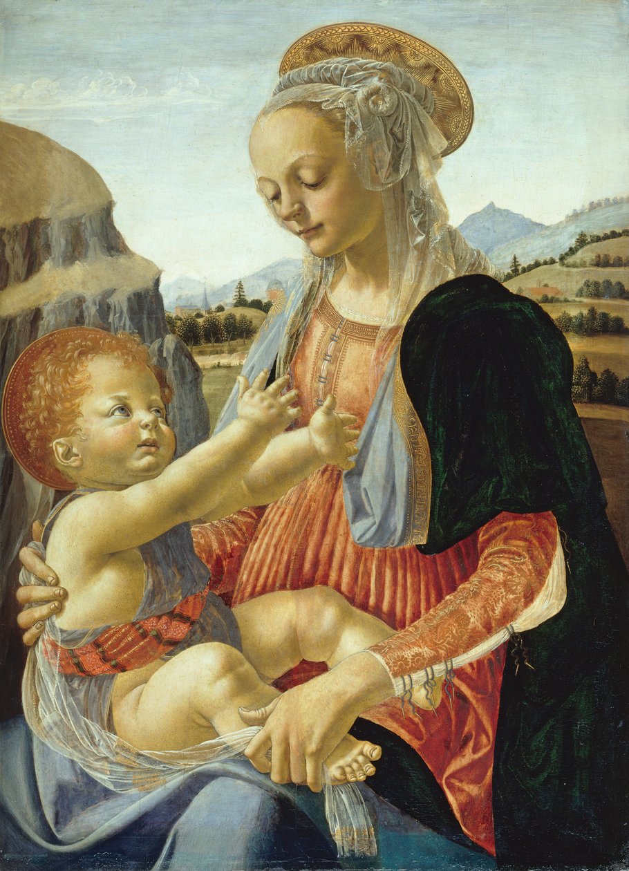 Maria lapsen kanssa tekijältä Andrea del Verrocchio