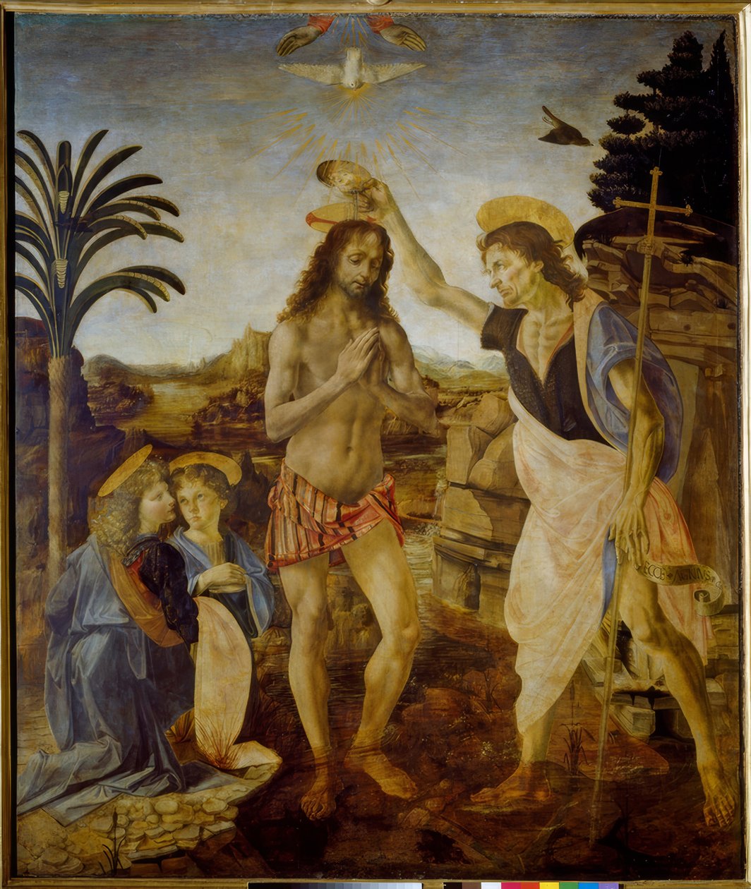 Taufe Christi tekijältä Andrea del Verrocchio