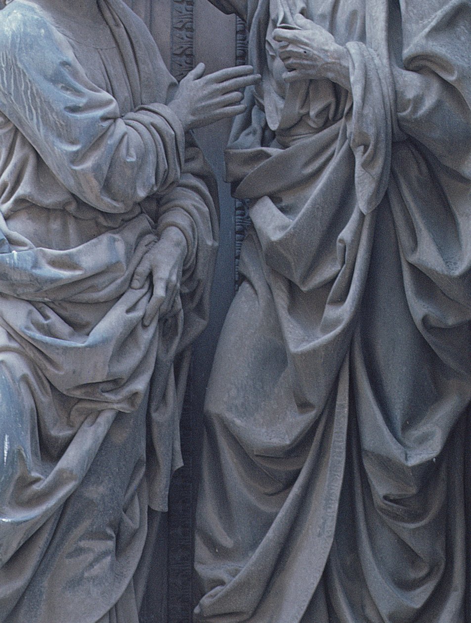 St. Thomasin uskomattomuus, 1466-83 pronssinen yksityiskohta 241031 tekijältä Andrea del Verrocchio