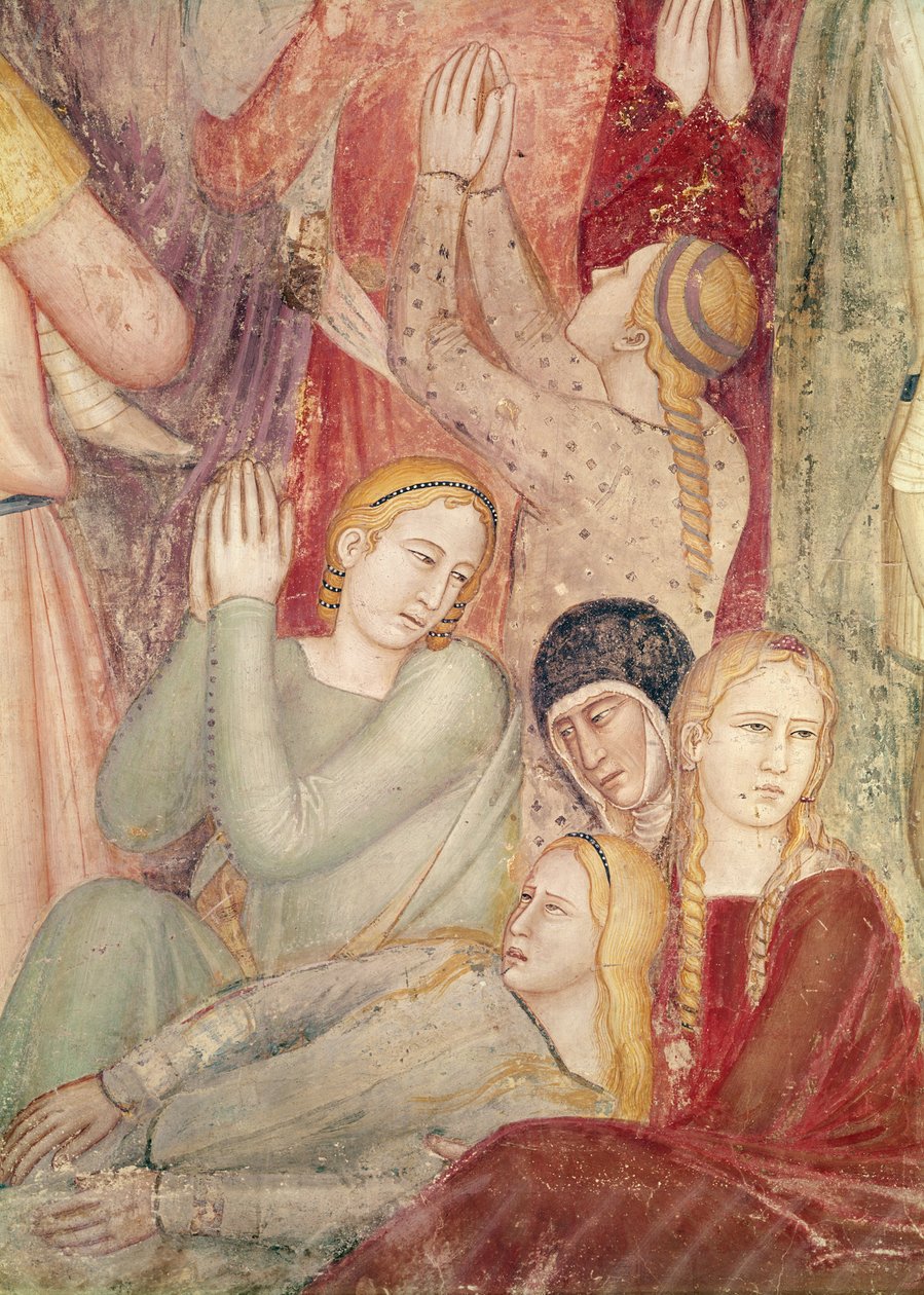 Pyhän Pietarin marttyyrin saarna, n. 1366–1368 (439 289:n yksityiskohta) tekijältä Andrea di Bonaiuto