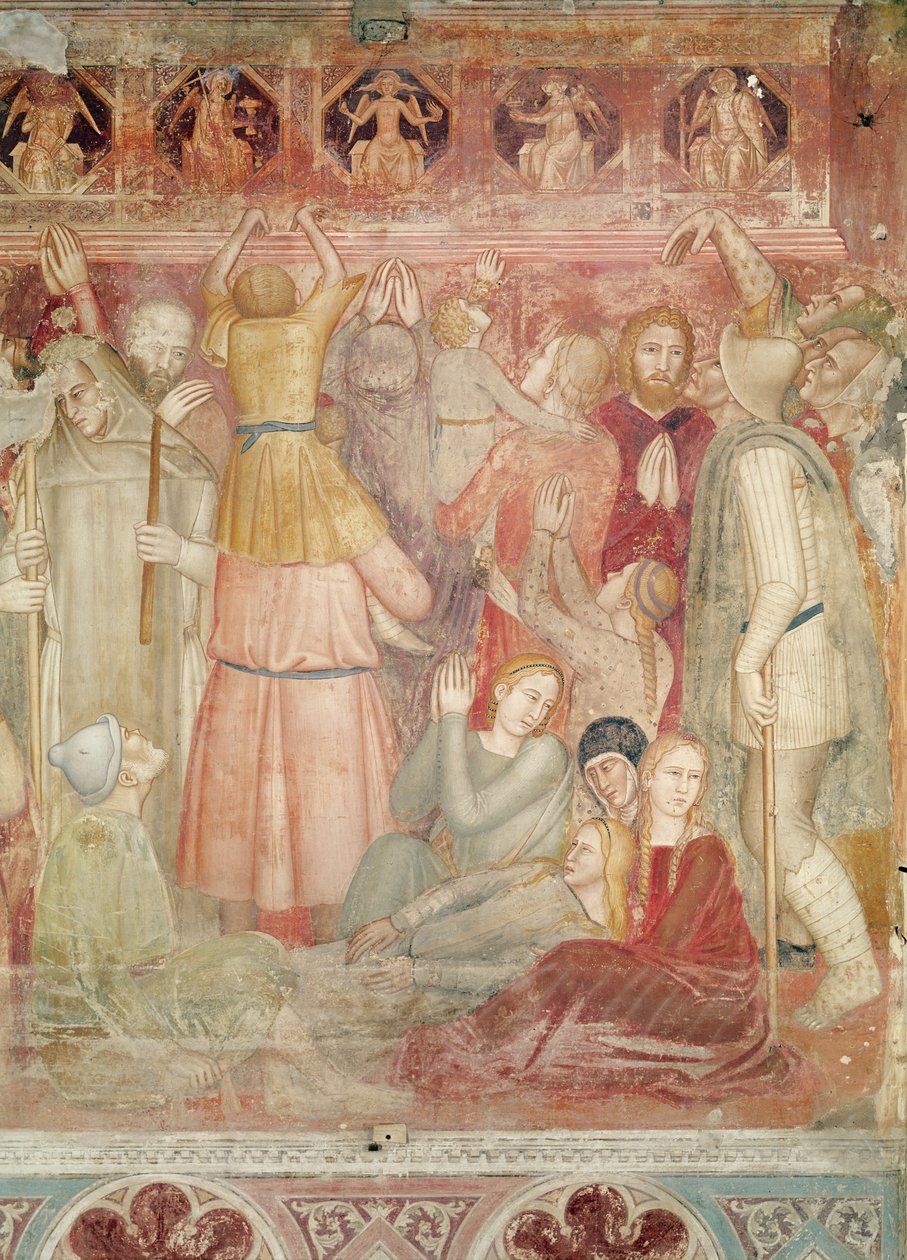 Pyhän Pietarin marttyyrin saarna, n. 1366-1368 tekijältä Andrea di Bonaiuto