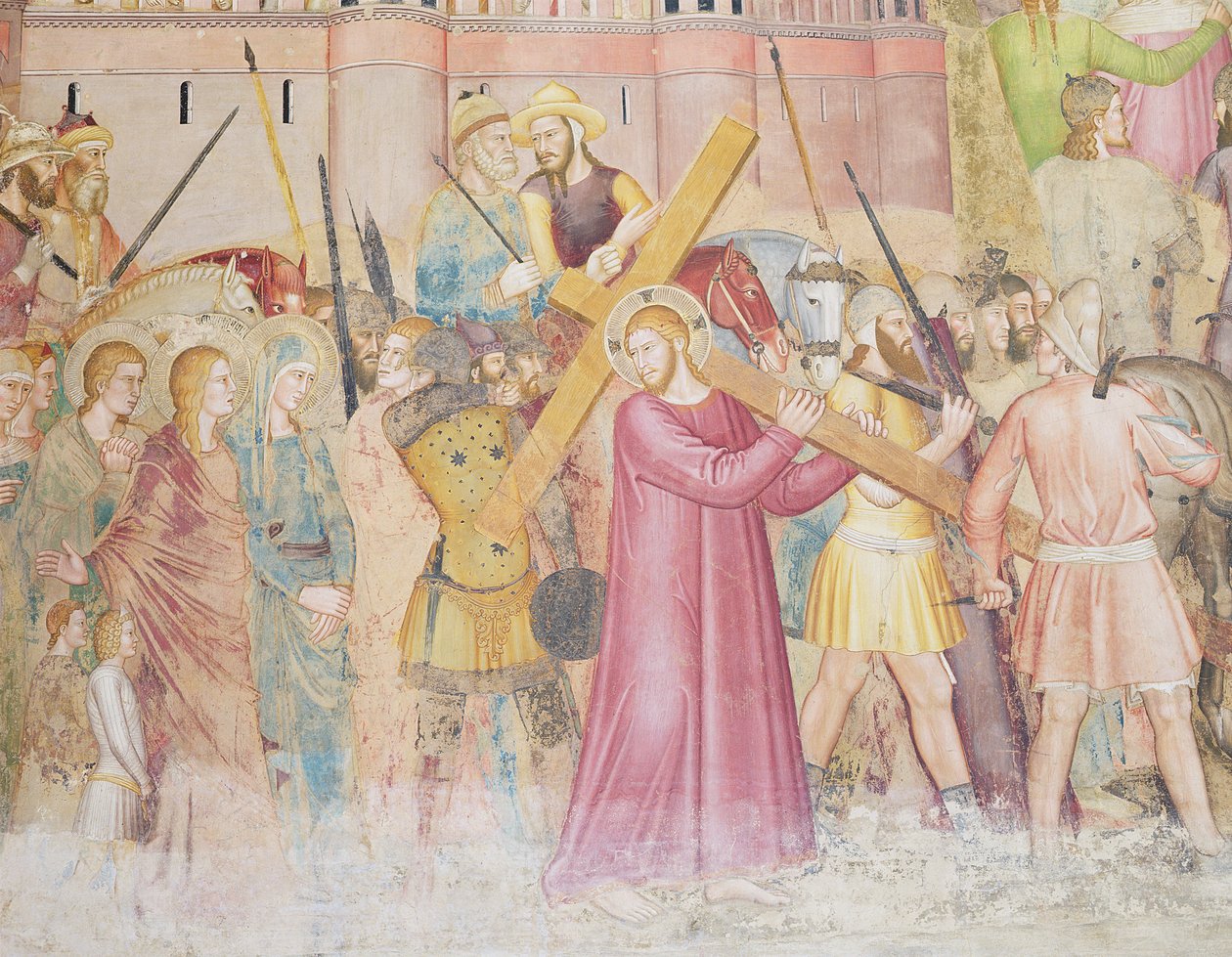 Tie Golgatalle, Capellone degli Spagnoli, 1365-67 tekijältä Andrea di Bonaiuto