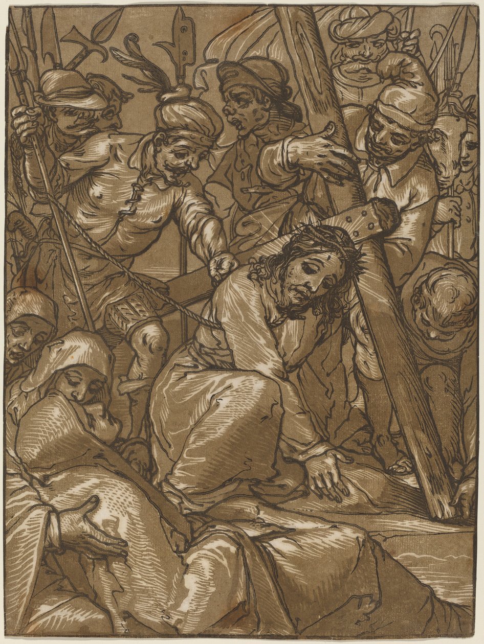 Ristin kantaminen, 1580-luku. tekijältä Andrea Andreani