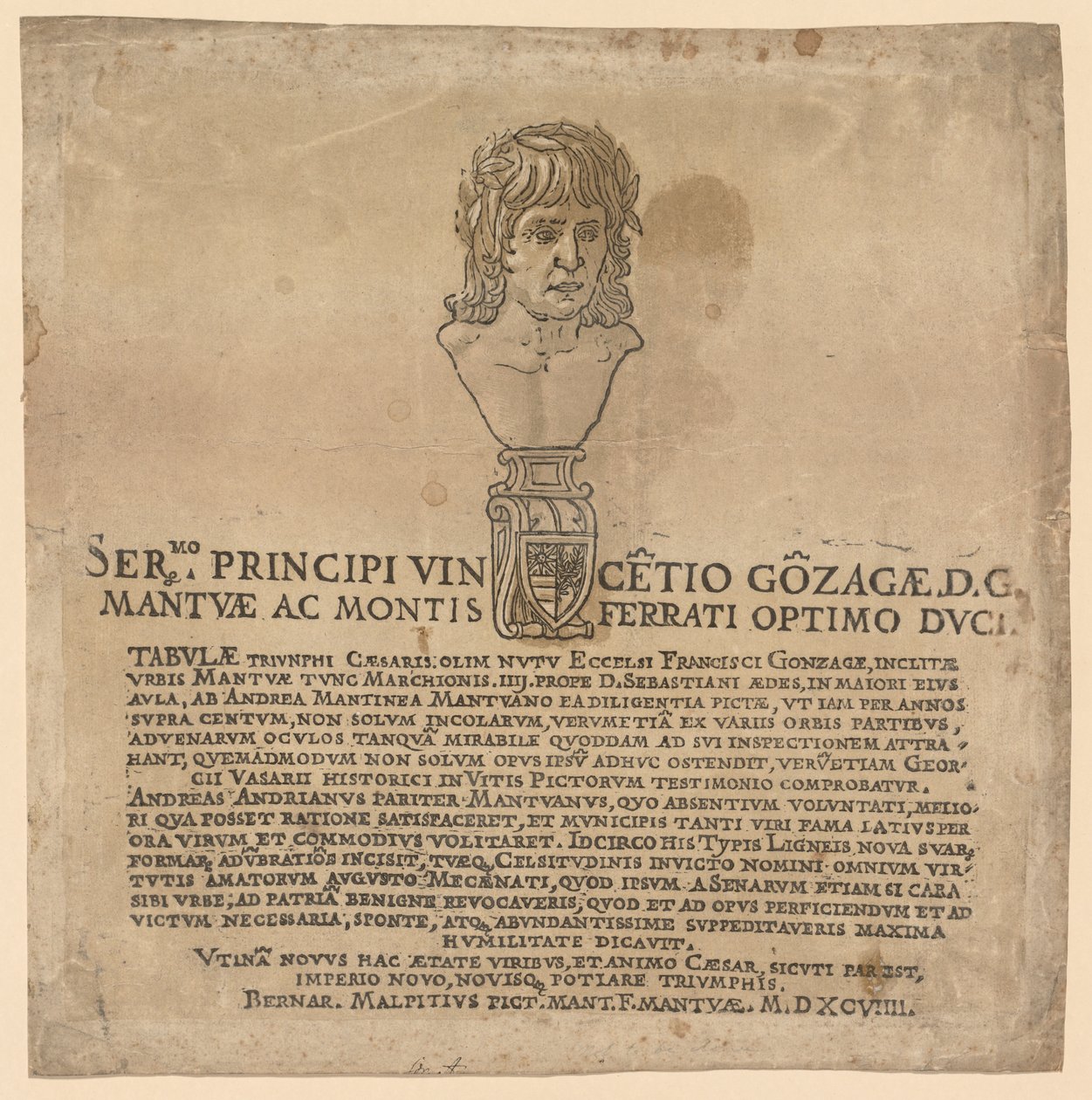 Julius Caesarin voitto, 1593-1599. tekijältä Andrea Andreani