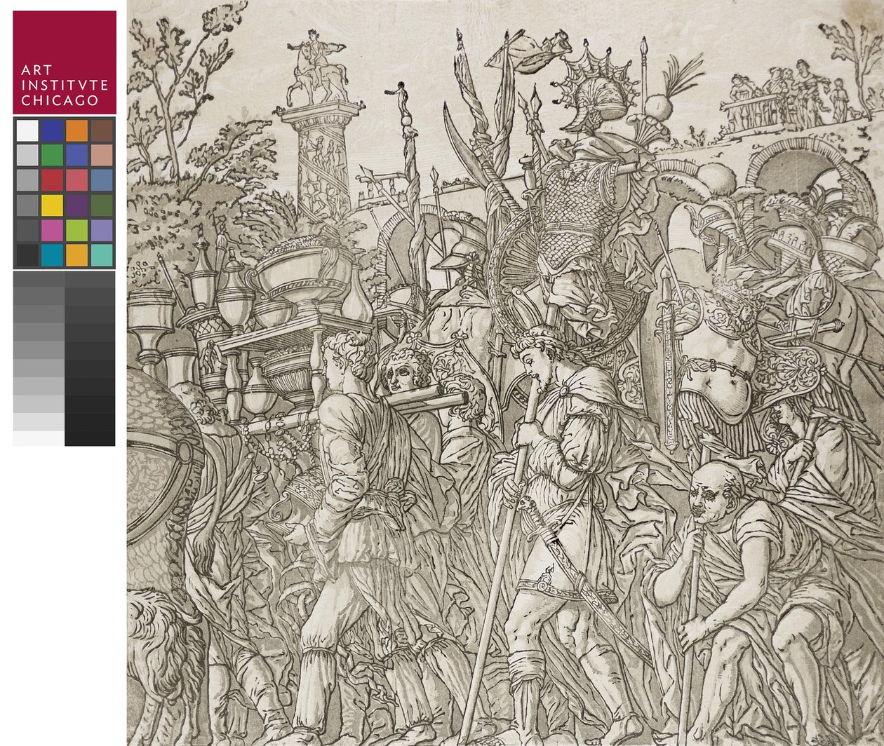 Caesarin voitto, 1599 tekijältä Andrea Andreani
