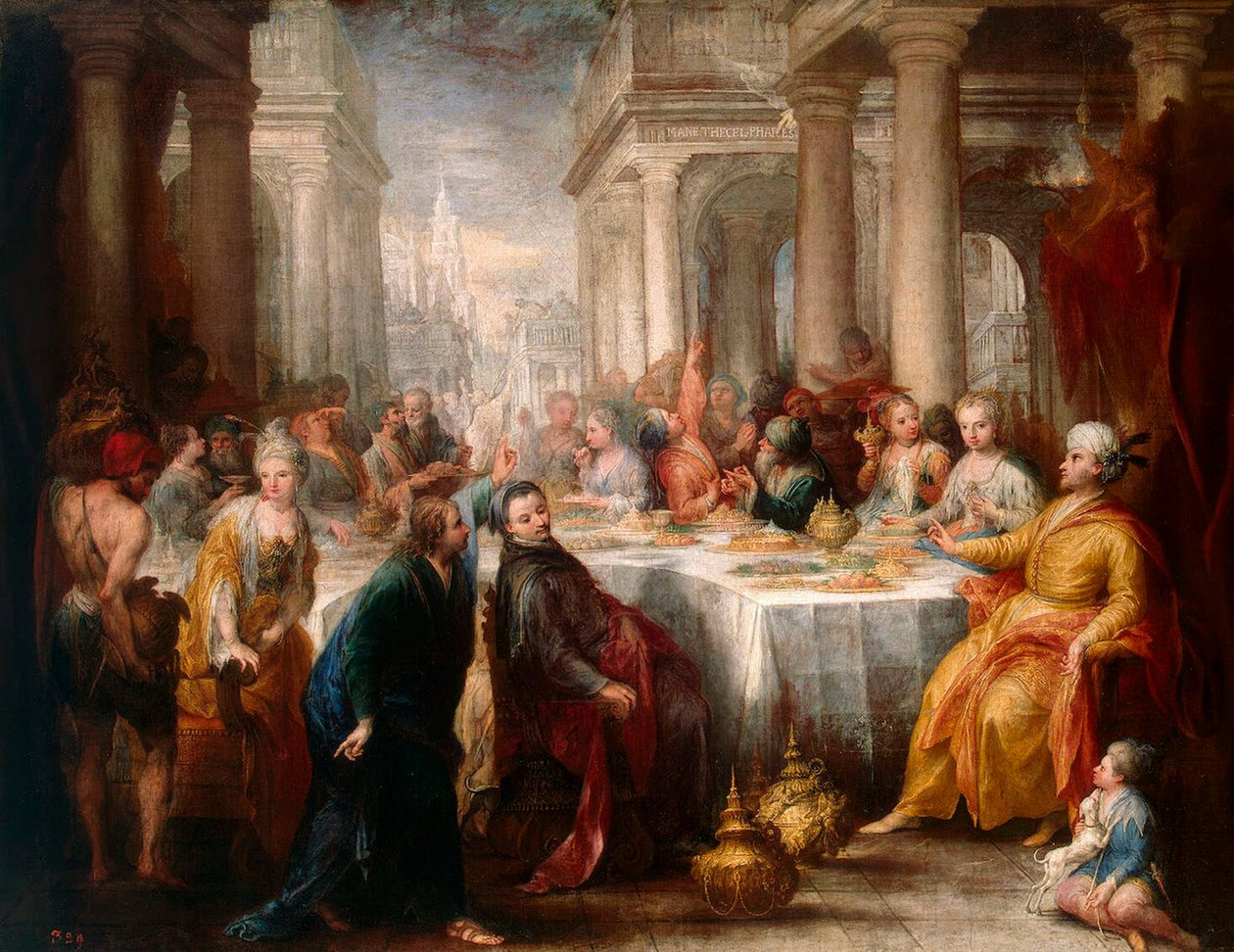 Belsassarin juhla, 1705. tekijältä Andrea Celesti