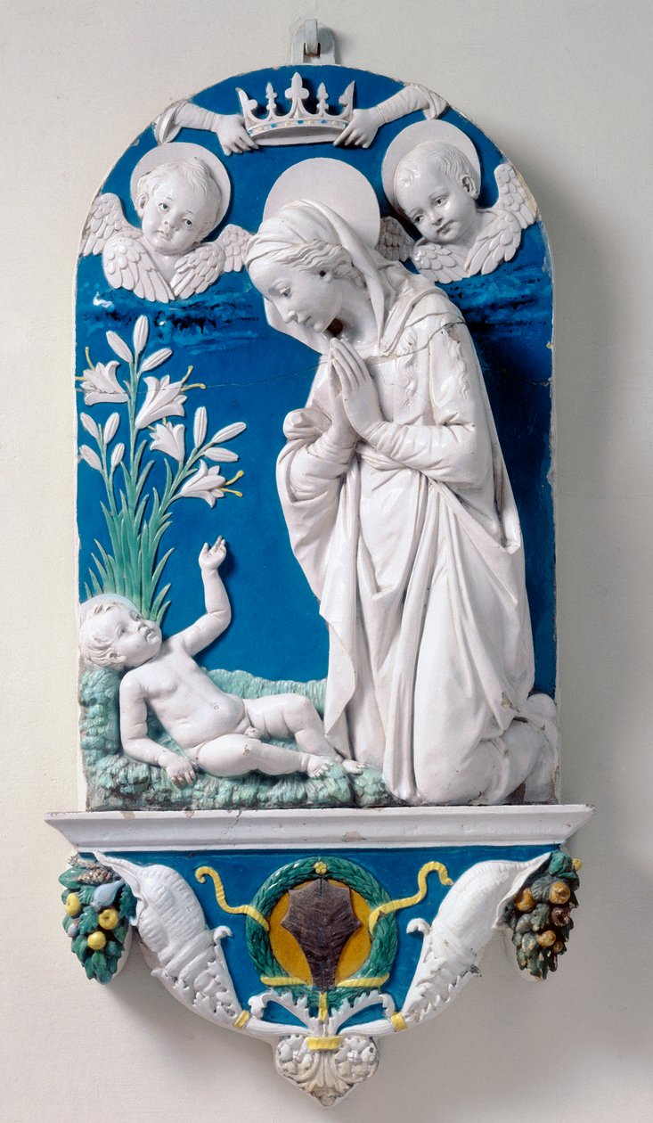 Liljojen Madonna, Lapsen palvonta tekijältä Andrea Della Robbia