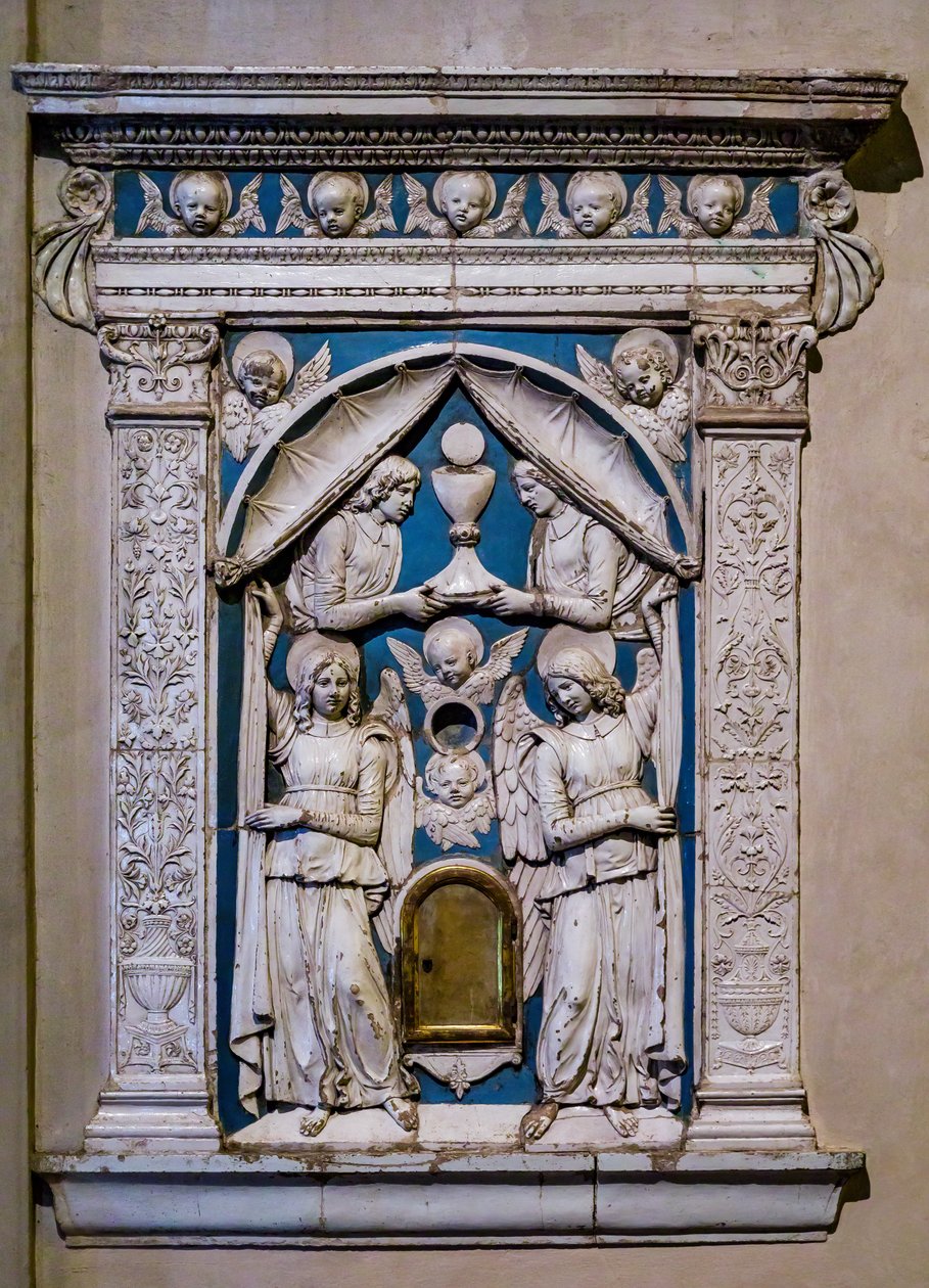 Tabernaakkeli, 1400-luvun loppu tai XVI vuosisadan alku (fresko). tekijältä Andrea Della Robbia