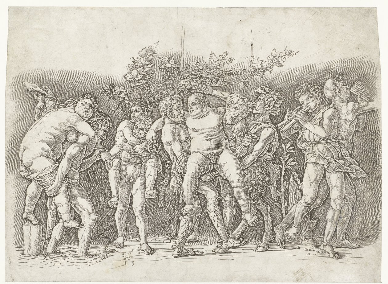 Bacchanal tapasi Silenuksen tekijältä Andrea Mantegna